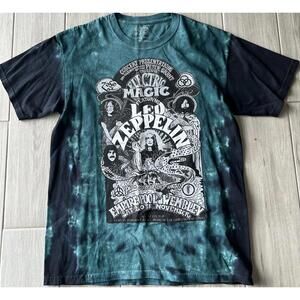 Led Zeppelin‎ Shirt Men Medium Tie Dye Tee NWOT